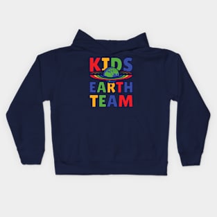 Kids Rainbow Earth Team Kids Hoodie